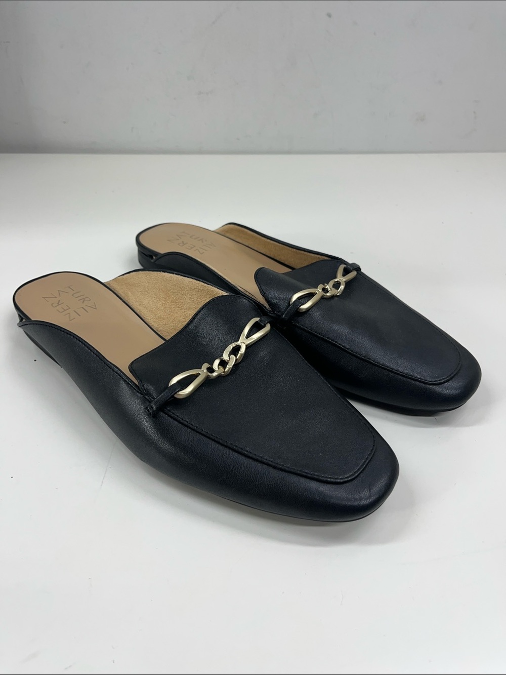New Naturalizer Kayden Mule in Black Faux Leather Size 10